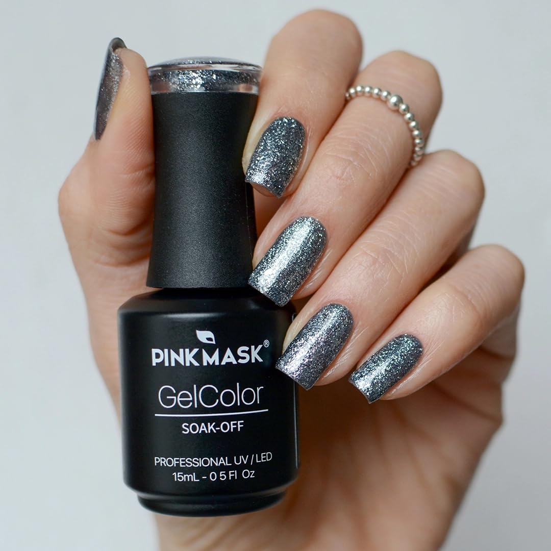 PINK MASK Gel Color Nail Polish Piantao - Tango Col. 15ml / o.5 oz - UV/LED Gel Polish, Non Wipe, Long Lasting, Soak Off Formula