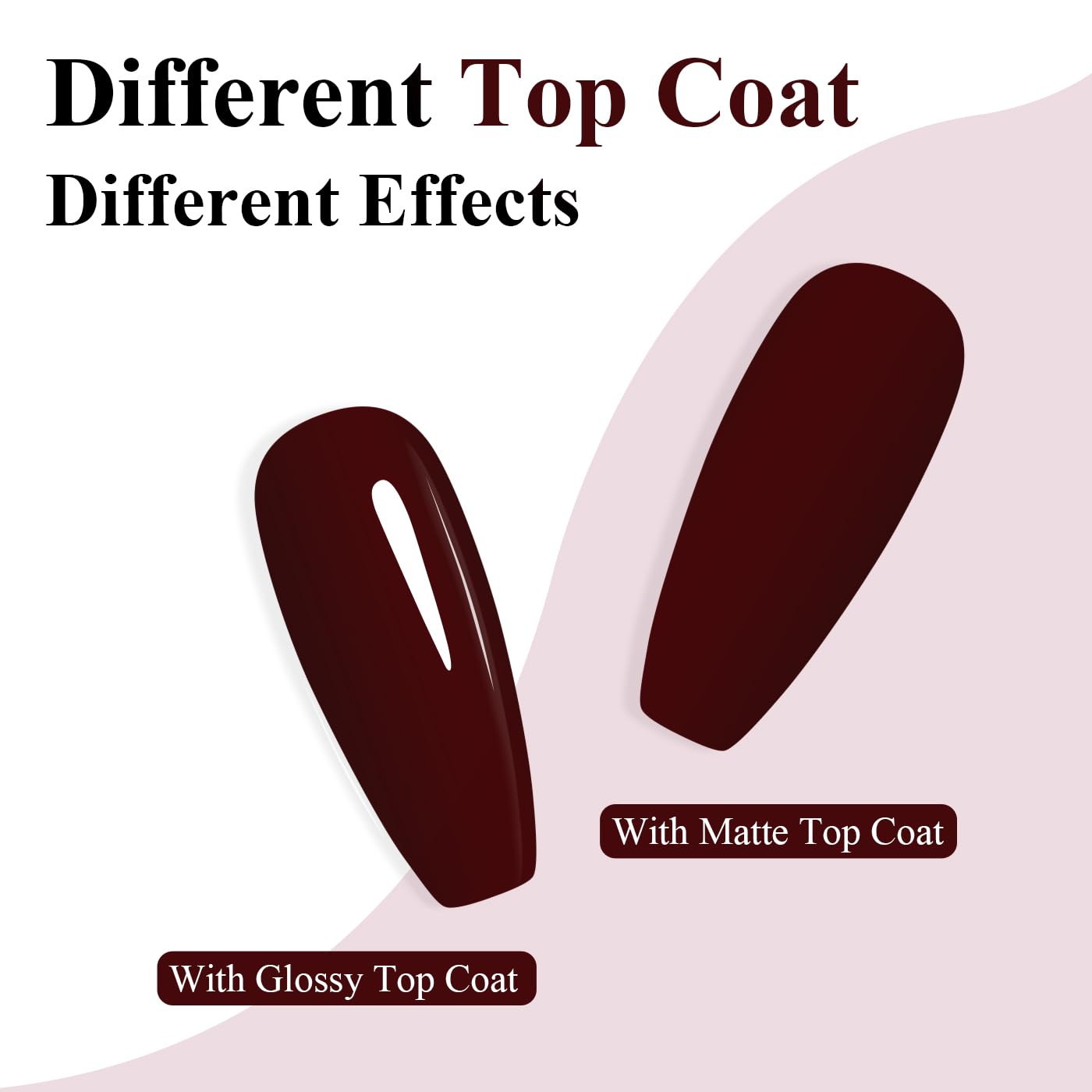 Imtiti Red Gel Nail Polish, Dark Red Gel Polish Autumn Winter Soak Off UV LED High Gloss Art Manicure Salon DIY Design 10ML