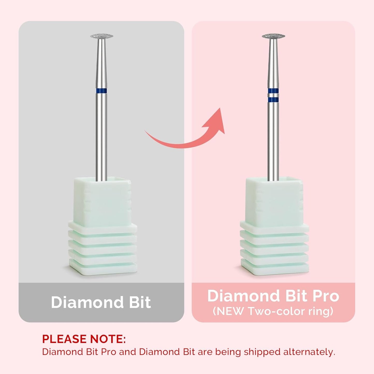 MelodySusie 5mm Umbrella Shape Cuticle Clean Nail Drill Bit 3/32'', Professional Safety Carbide Diamond Under Nail Cleaner for Cuticle Dead Skin Nail Prepare, Beginners Bits, Series Bit-S, Medium