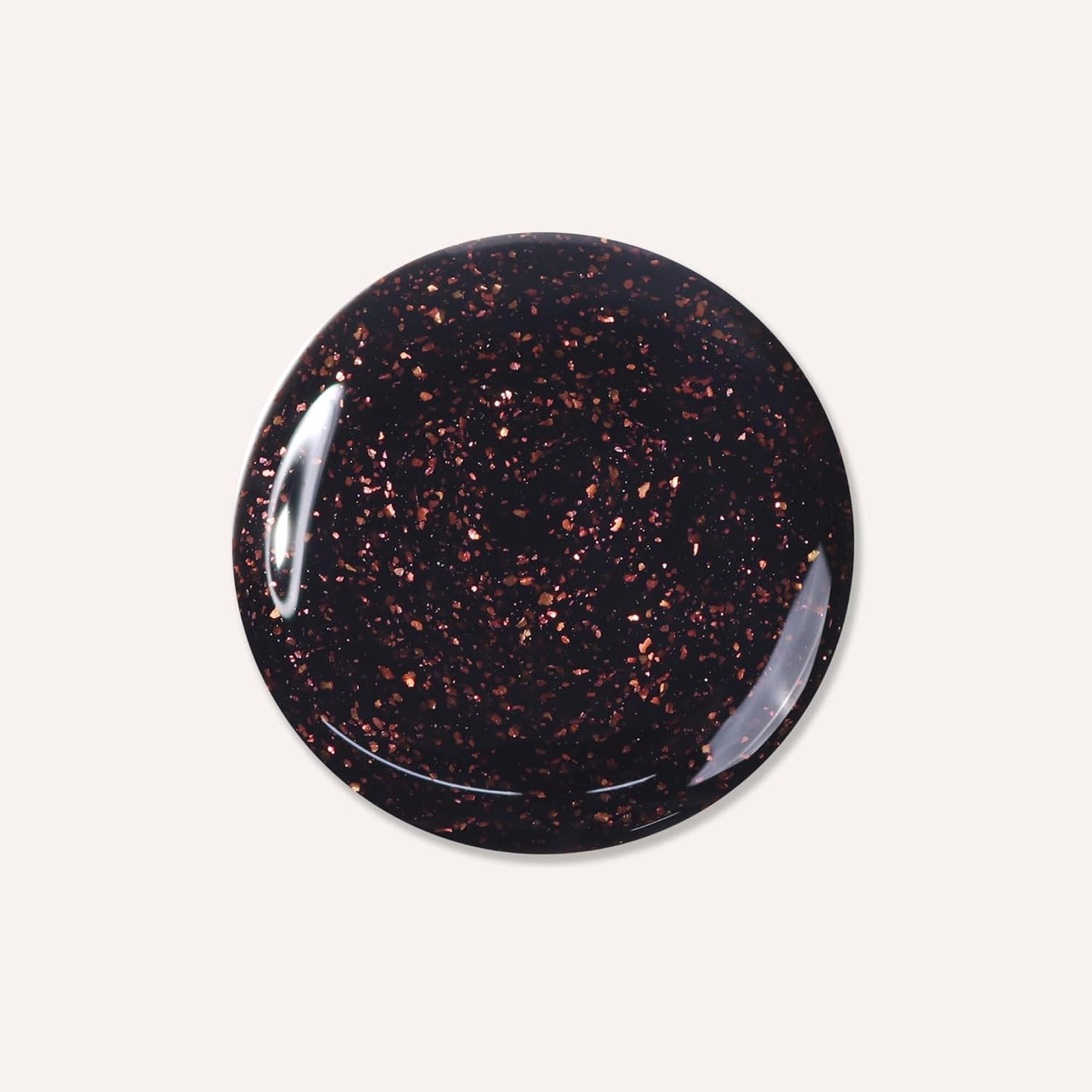 LONDONTOWN lakur Nail Polish - Chip-Resistant, Non-Toxic, Conditions & Hydrates Nails | Glittery Copper Flecked Brown, Around the Fireplace, .40 fl oz