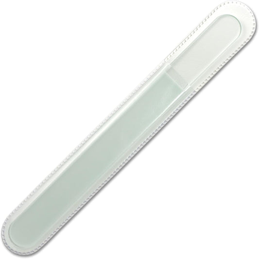 Mont Bleu Large Professional Glass Nail File - Genuine Czech Tempered Glass - Handmade in Czech Republic - Best Crystal Nail File for Natural Nails