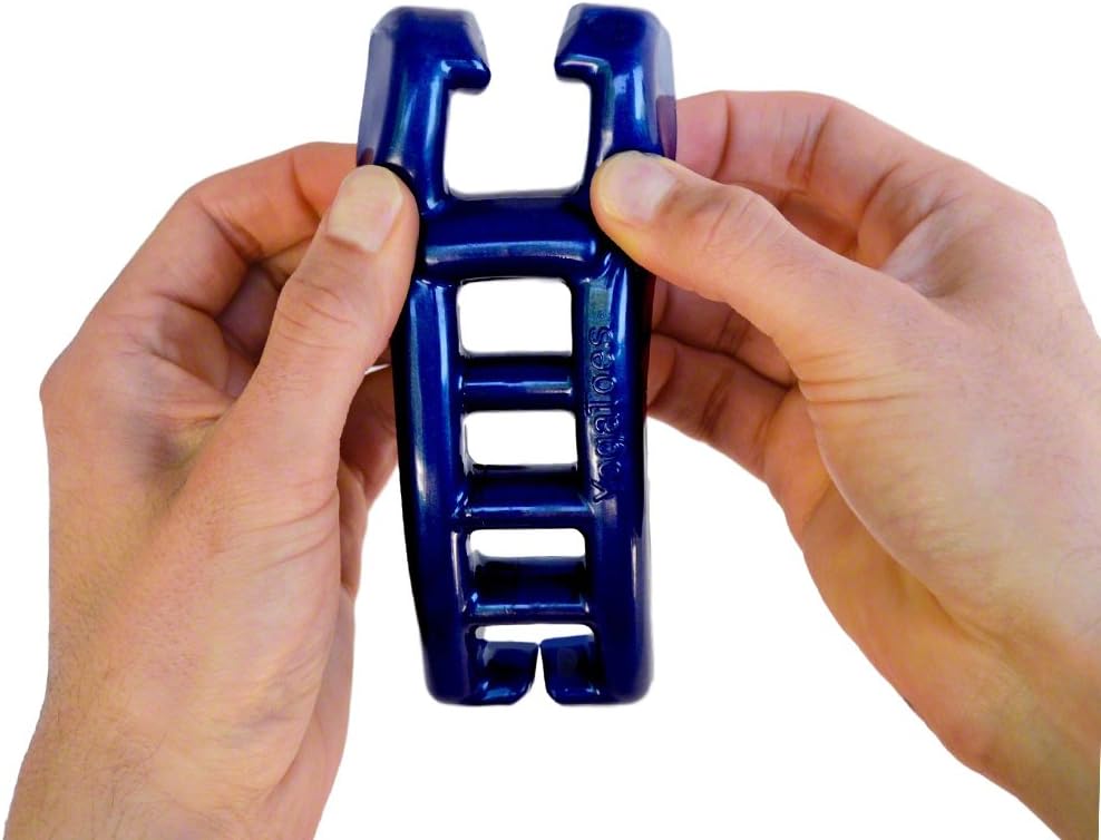 Yoga Toes® Classics for Men: Gel Toe Separators & Stretchers in Metallic Blue. Stop Foot Pain & Boost Athletic Performance! (Small M- 7 and up)