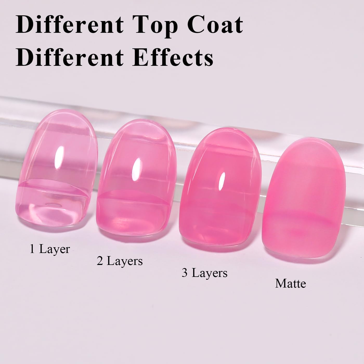 Imtiti Jelly Gel Nail Polish, Bright Pink Sheer Jelly Nail Gel Polish Soak Off UV LED Spring Summer Translucent Art Manicure Salon DIY Design 10ML