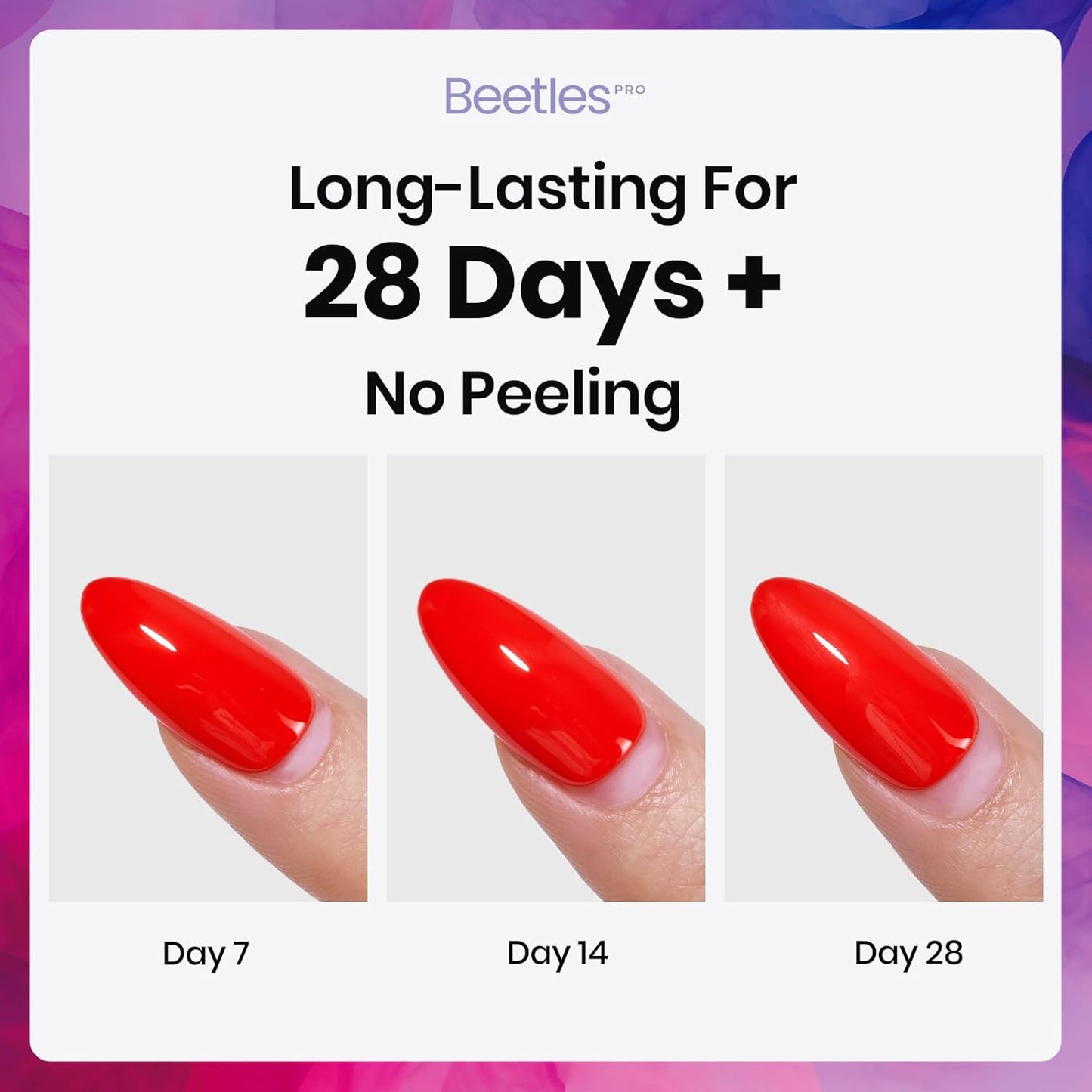 Beetles Pro Gel Base Coat– 20ml Each, Hema-Free & Self-Leveling Long-Lasting to 28 Days - Soak-Off Gel for LED/U V Lamps, Professional Salon Manicure
