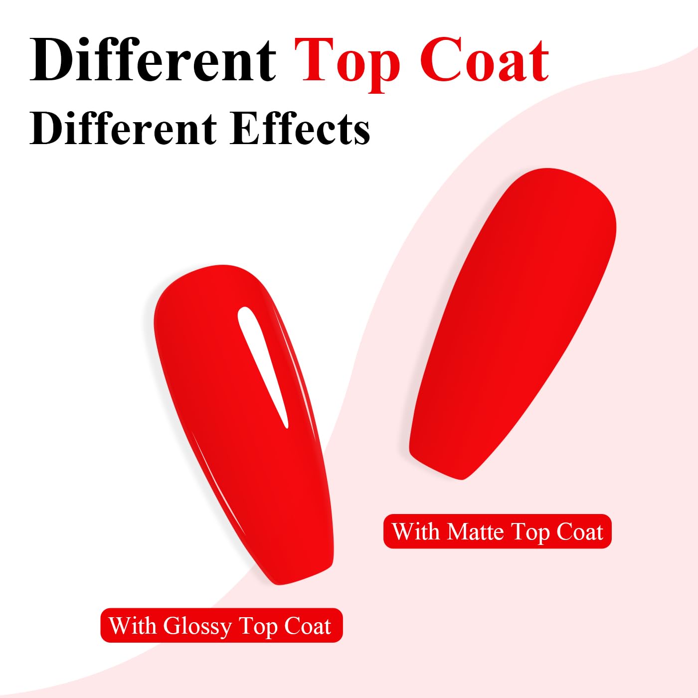 Imtiti Neon Gel Nail Polish, Neon Red Nail Gel Polish High Gloss Soak Off UV LED Spring Summer Nail Art Manicure Salon DIY Design 10ML