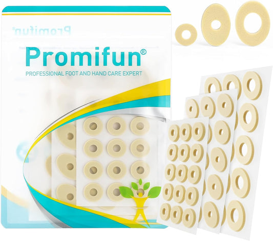Corn Cushions for Toes and Feet - Callus Cushions to Protect Sore Spots with Foam Padding - Self-Stick Adhesive Pads - Relief Pain, Pressure and Friction from Shoes (Multi-Size, 45 Count)