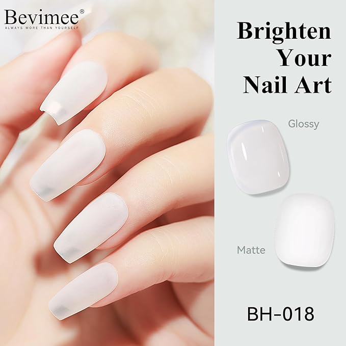 Quick Dry Nail Polish Air Fast Drying, Sheer Milky White Regular Color Nail Art Polish Natural Translucent Nail Lacquer Water Based Nail Polish Fingernails No Required UV LED 12ML