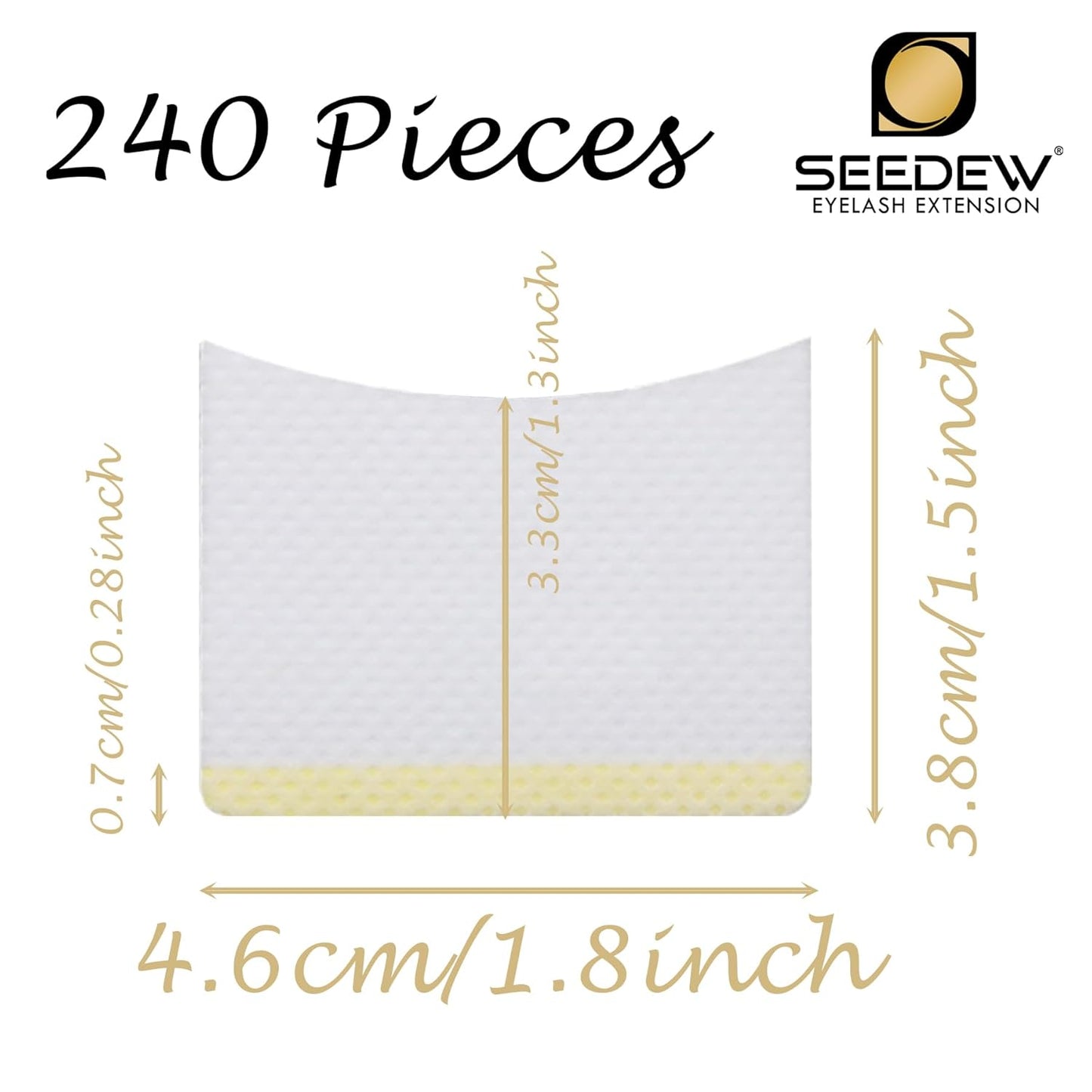 240 Pieces Lash Remover Eye Patch (Simple Packaging)