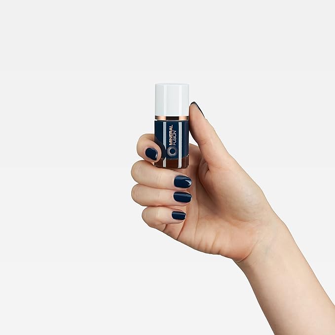 Mineral Fusion Nail Polish, Dark Blue, Deep Dive Deep Dive 0.33 Fl Oz (Pack of 1)