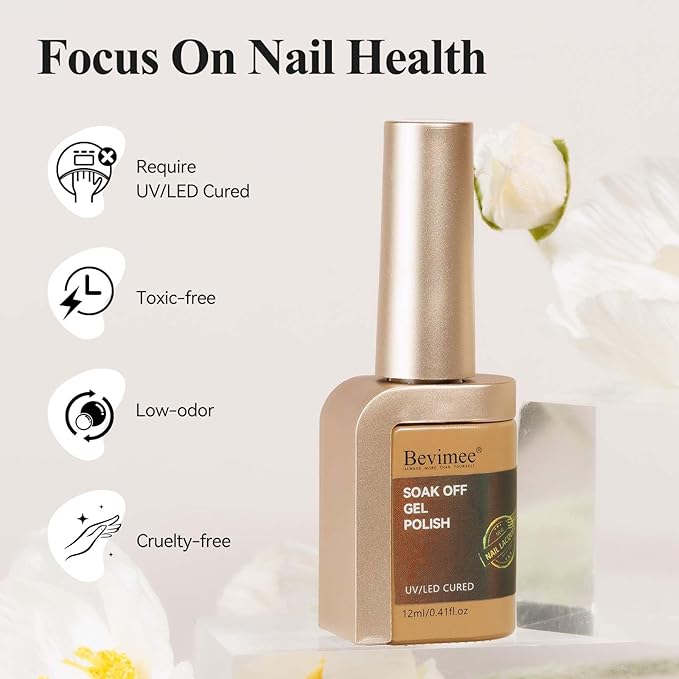 Shimmer Gel Nail Polish, Milky White Holographic Jelly Gel Polish Natural Translucent Color Soak Off UV Neutral Gel Polish for Nail Art Salon at Home, 12ML