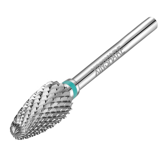 Nail Drill Bits 3/32" Carbide Professional Safety Tungsten Nail File Cone Drill Bit for Acrylic Nail Gel Cuticle cleaner Manicure Pedicure Nail Polishing, Beginner Salon, Coarse