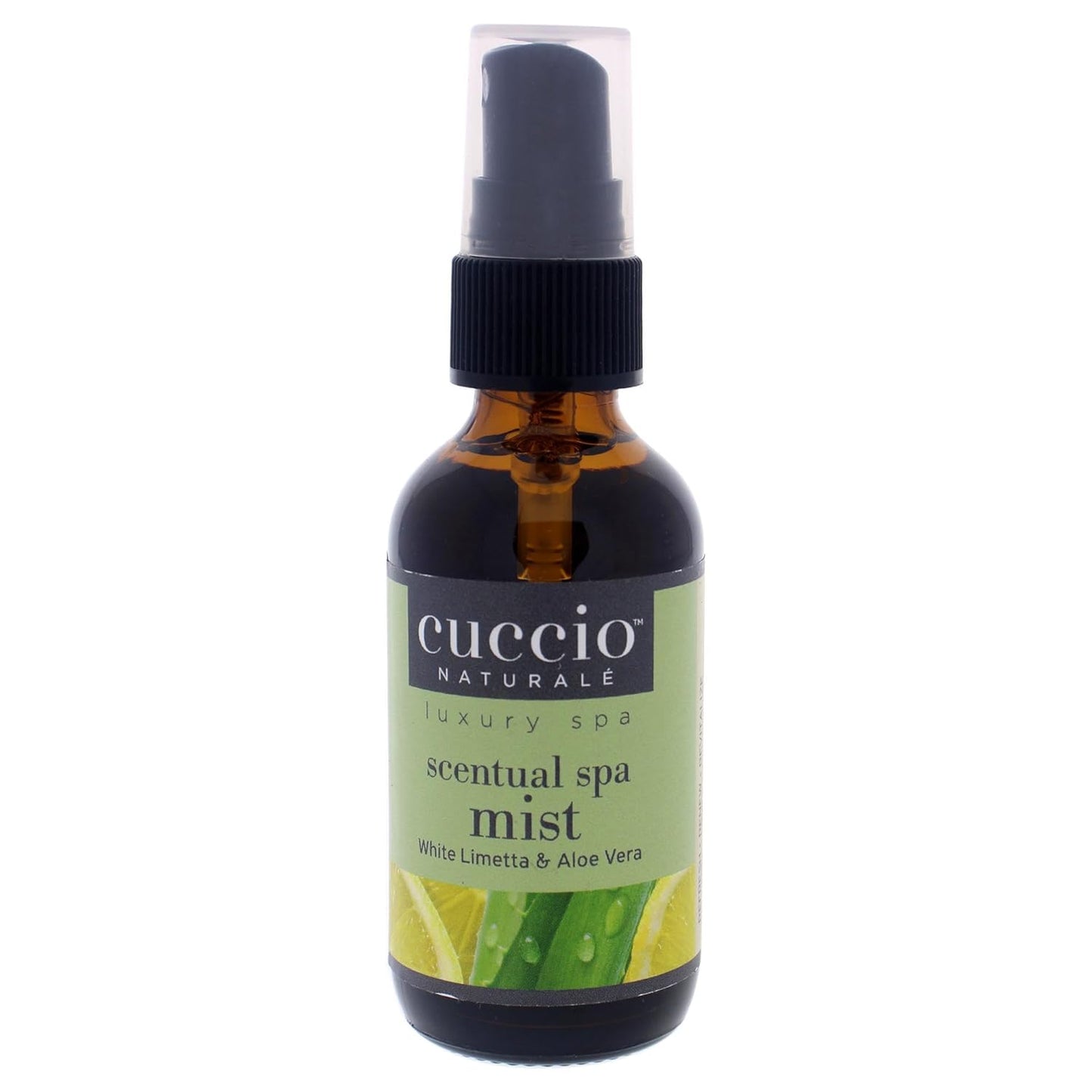 Cuccio Naturale Scentual Spa Mist - Aromatic Spray - Soothes And Softens Skin - Radiant And Rejuvenated Skin - Promotes A Relaxed And Calm Mindset - Paraben Free - White Limetta And Aloe Vera - 2 Oz