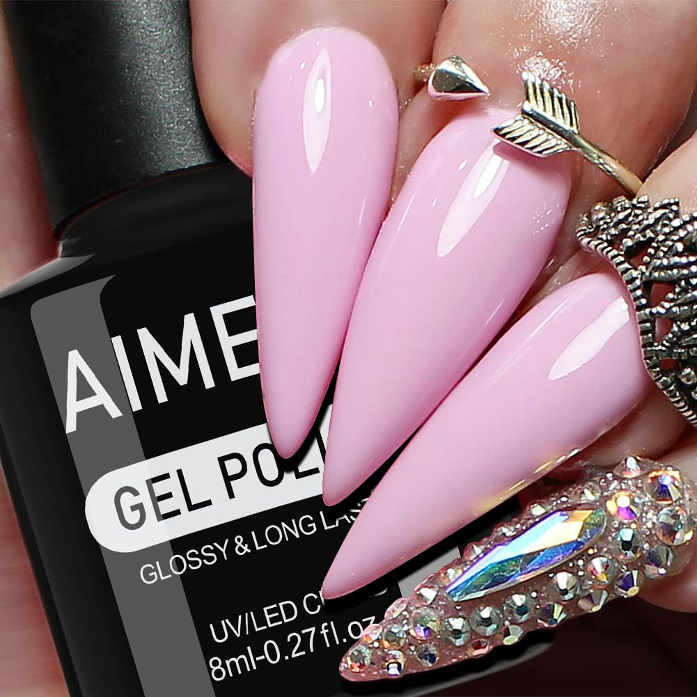 AIMEILI Gel Nail Polish, Hema Free, Cruelty Free, Vegan, Soak Off U V LED Nail Art for Women Girls Manicure Salon DIY Home - 999 8ml