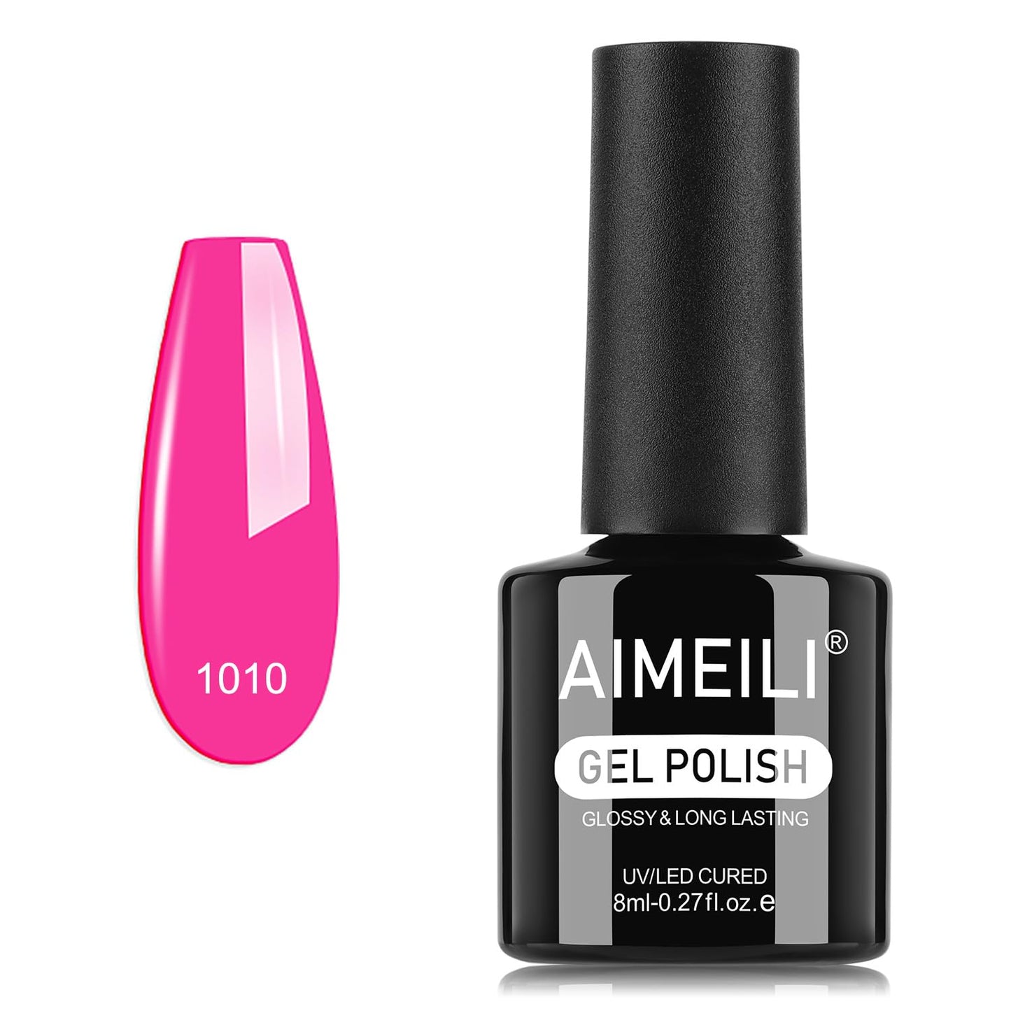 AIMEILI Gel Nail Polish, Hema Free, Cruelty Free, Vegan, Soak Off U V LED Nail Art for Women Girls Manicure Salon DIY Home - 1010 8ml