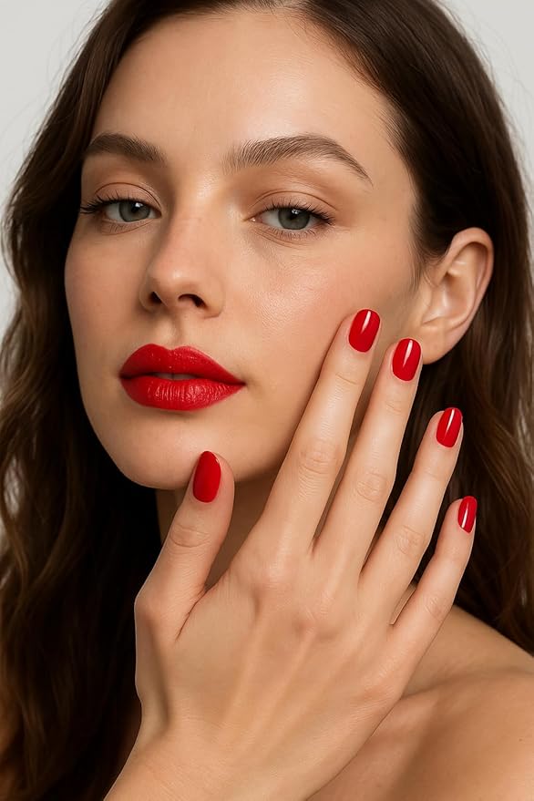roro AHA Infused 21+ Free Nail Polish - Chip-Resistant High-Impact Nail Color Lacquer Made in the USA, Vegan/Cruelty-Free, Gluten-Free, Flamenco Dance, Candy Red, .4Fl Oz/12mL
