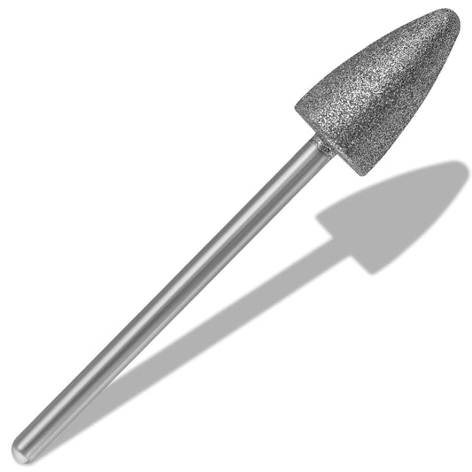 Diamond Nail Drill Bits Safety Cuticle Drill Bit Nail Buffer Bit Pro Russian Electric File Bits for Under Nail Dead Skin Cleaning Cuticle Remove Nail Art Design Manicure and Pedicure (Medium)