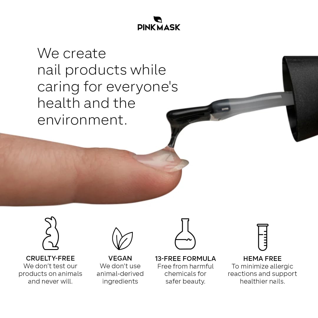 PINKMASK Easy Gel 2oz 60g- Sky Shine, Professional Builder Enhancement Gel-Quick Nail Extension for Beginner DIY, Nail Strengthener-Long Lasting-Salon Quality-Thickening Solution