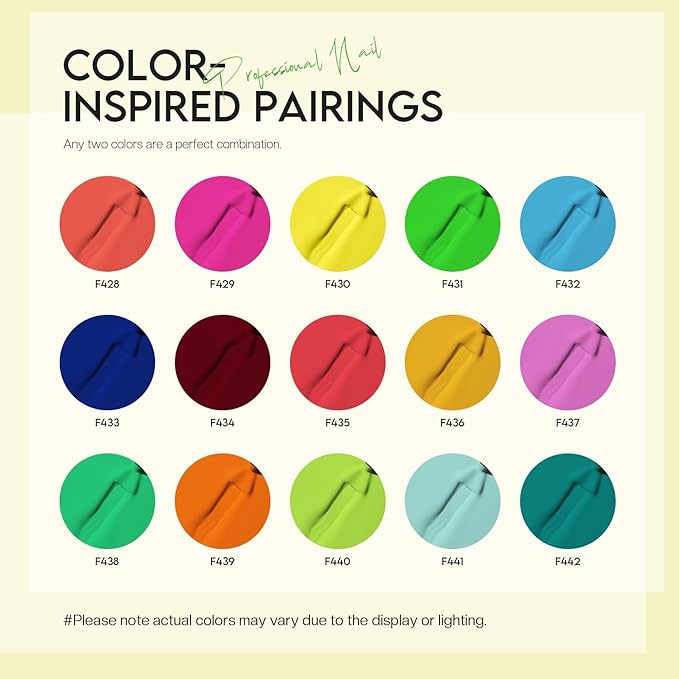 Morovan Orange Nail Polish Set: Yellow Neon Rainbow Quick Dry 15 Vibrant Colors Fingernail Polish Regular Nail Polish Kit Finger Nail Pack Fall Gifts for Women