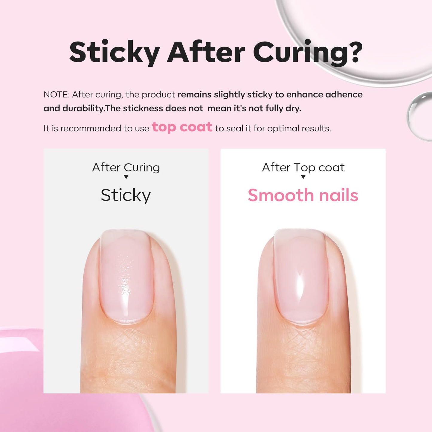 modelones Builder Nail Gel, 2 Pcs Clear and Baby Pink Builder Nail Polish, 8-in-One Rubber Base Gel Polish Pastel Pink Color Strengthener Apex Building Thickening Extension LED Lamp Cured 10ml