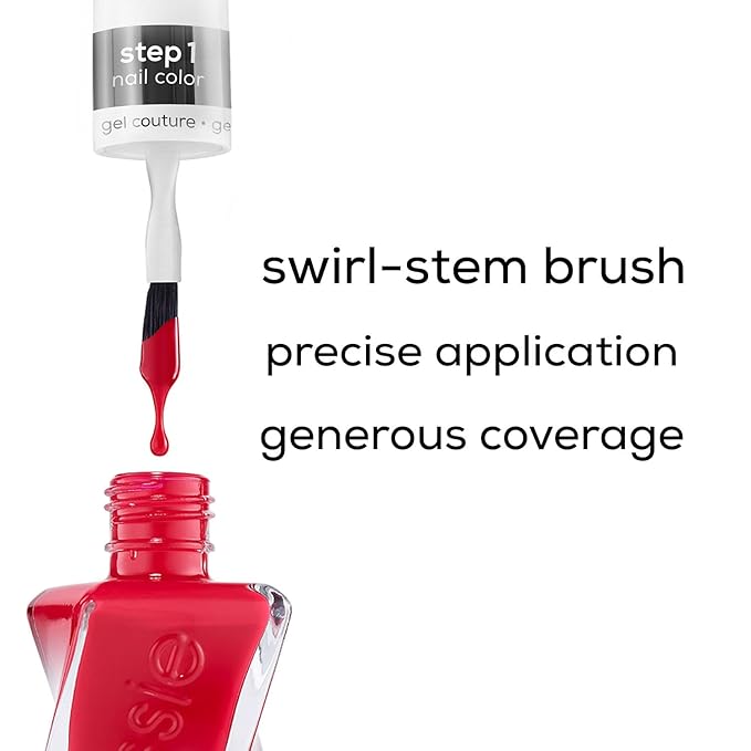 essie gel couture, Long-Lasting Nail Polish, 8-free Vegan, Fashion Freedom, Gray, Tassel Free, 0.46 fl oz