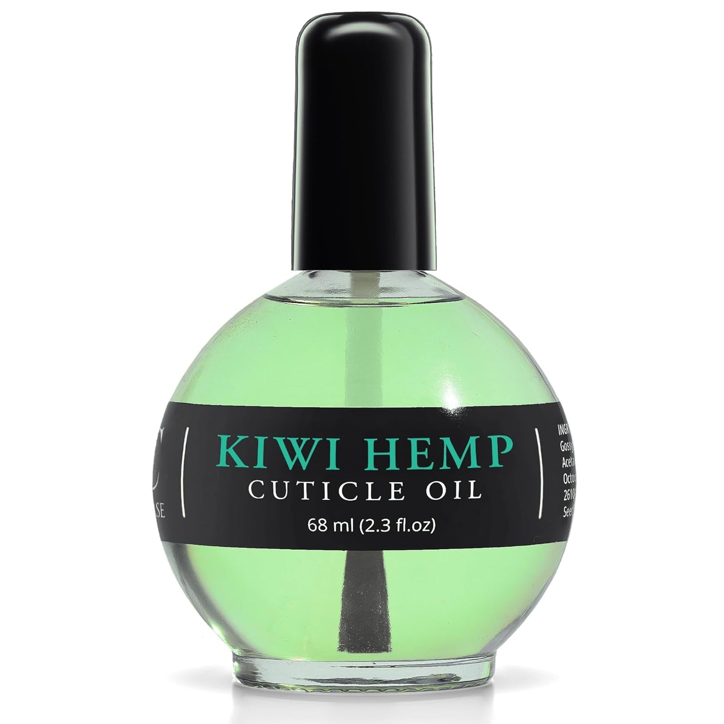 Ellie Chase Nail Cuticle Oil Kiwi Hemp Scented 2.3 Fl Oz – Cuticle Oil for Nails with Jojoba Oil, Aloe, Vitamin E - Moisturizing Cuticle Care and Nail Oil Repair Treatment