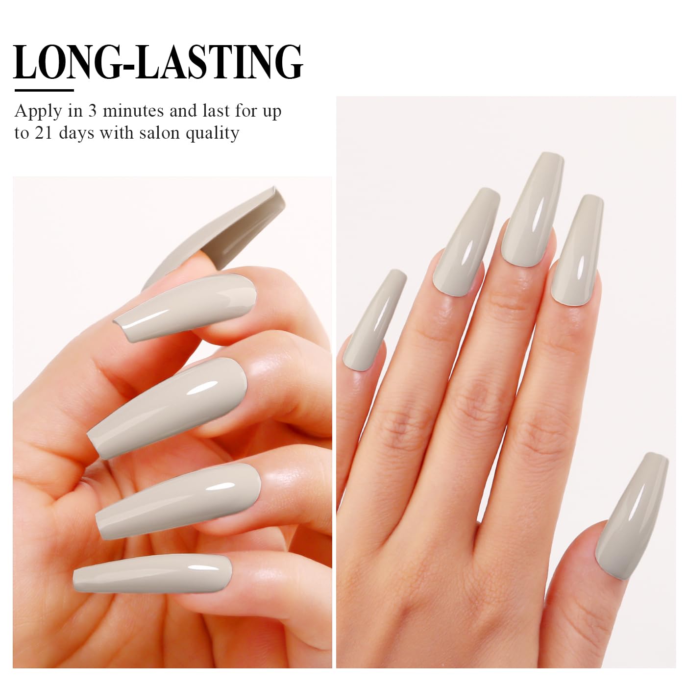 Imtiti Nude Gel Nail Polish, 0.5 Fl Oz Soy Milky White Gel Polish Soak Off LED UV Spring Summer DIY Nail Art Starter Manicure Salon
