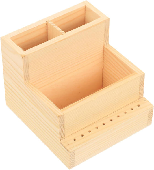 Box storage box manicure bit display stand nail tech supplies nail holder nail drill holder rack drill holder for makeup organizer drill bit log small pencil holder office