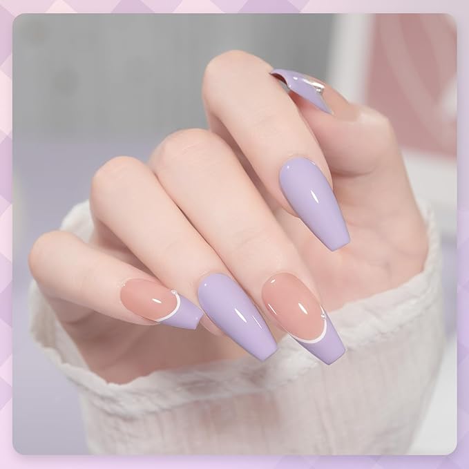 GAOY Pastel Purple Gel Nail Polish, 16ml Soak Off Gel Polish, UV Light Cure for Nail Art DIY Manicure at Home, 2000 Pale Lilac