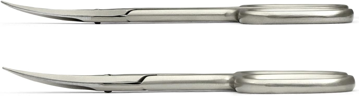 Mont Bleu Set of 2 Scissors: Nail Scissors & Cuticle Scissors made in Italy | sharpened in Solingen