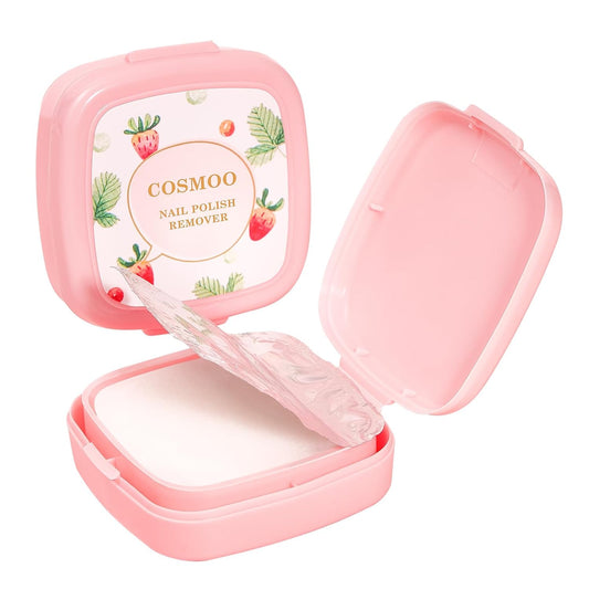 80PCS Nail Polish Remover Pads in Box, Easy to Carry Removal Lint Free Nail Polish Wipes for Natural Air-dried Water/Oil Based Nail Polish Wipe Pads (80pcs)