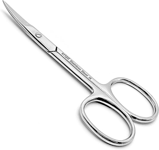 Nail Scissors for Women & Men – Stainless Steel, Curved Blade, Sharp Scissors for Toenails, Manicure, Pedicure, Cuticle For Home & Professional Use (Nail Scissors)