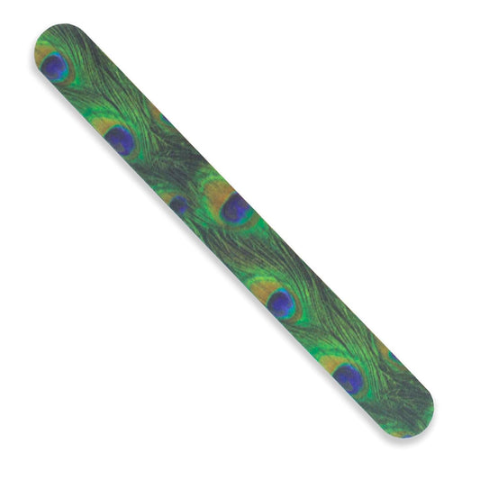 Tropical Shine Peacock Nail File Medium 180/Fine 240 Grit