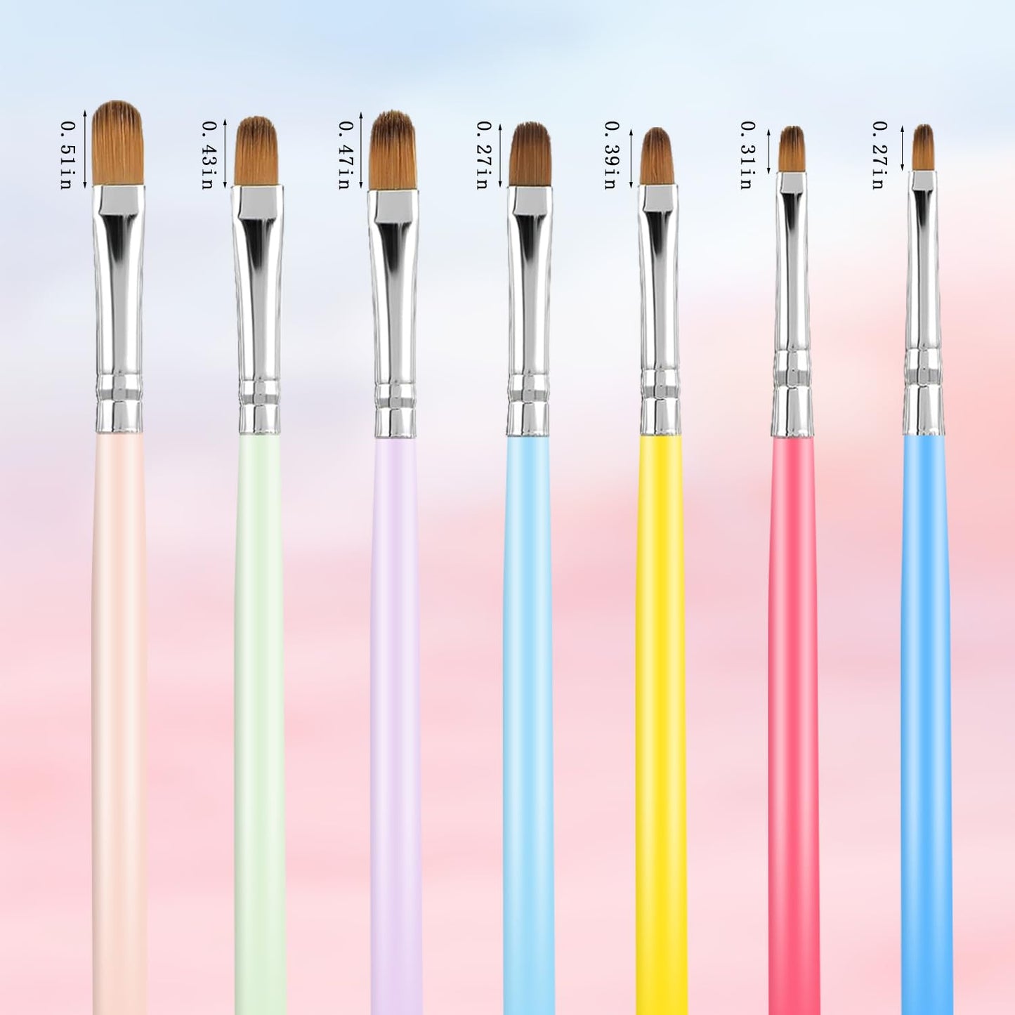 WOKOTO 18 PCS Nail Art Brushes Set Gel Polish Round Tip Acrylic Nail Brush Nail Art Dotting Pens Liner Nail Brushes For Acrylic Nails Art Designs Painting Tools Fingernail Brush Nail Cleaning Brush