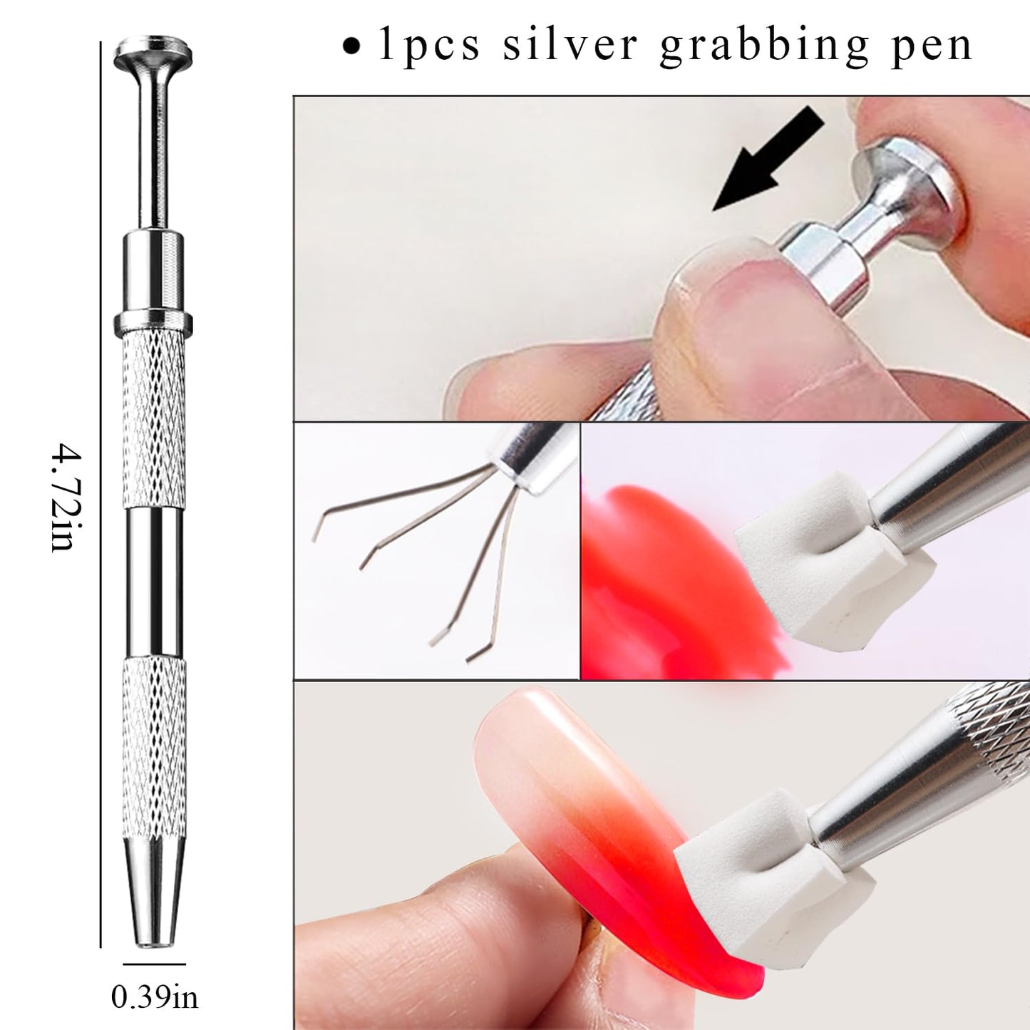 150Pcs Soft Nail Sponges for Ombre Mini Nail Art Sponges With Grabbing Pen Aura Nail Gradient Brush for Gel Nail Polish Sponge With 50pcs Disposable Gel Polish Palette Paper