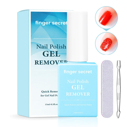 Nail Polish Gel Remover Kit - Quick、Magic and convenient for Gel Nails remove.15ml,Professional Nail Care Product for Salon & Home Use.Easy to operate.