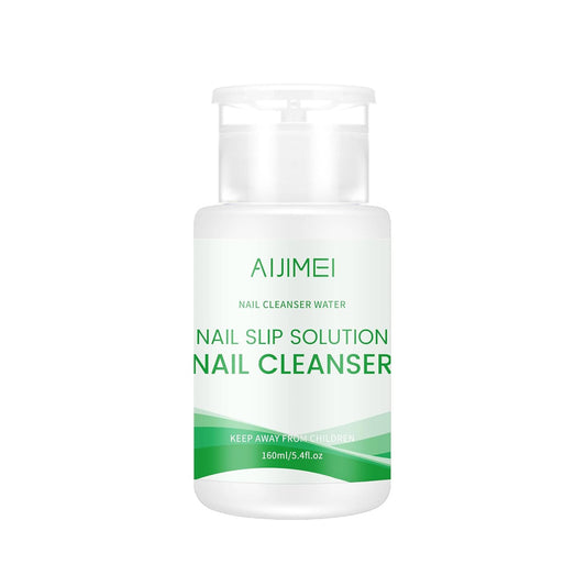 AIJIMEI Professional 160ml Nail Slip Solution Quick Cleaning Poly Gel Slip Solution For Nail Art And Extensions Suitable for Beginners DIY Home & Salon