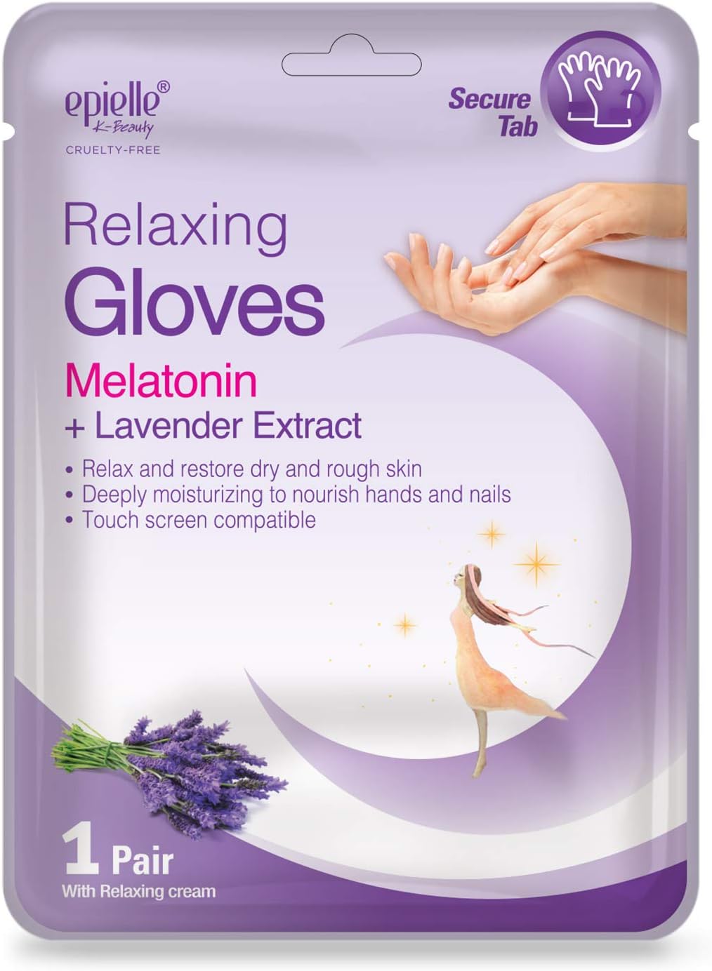 Epielle Relaxing Hand Mask 6 Pairs, Deep Moisturizing Gloves for Dry, Cracked Hands, Self Care Gifts for Women, Spa Kit, Stocking Stuffers, Thanksgiving Essentials