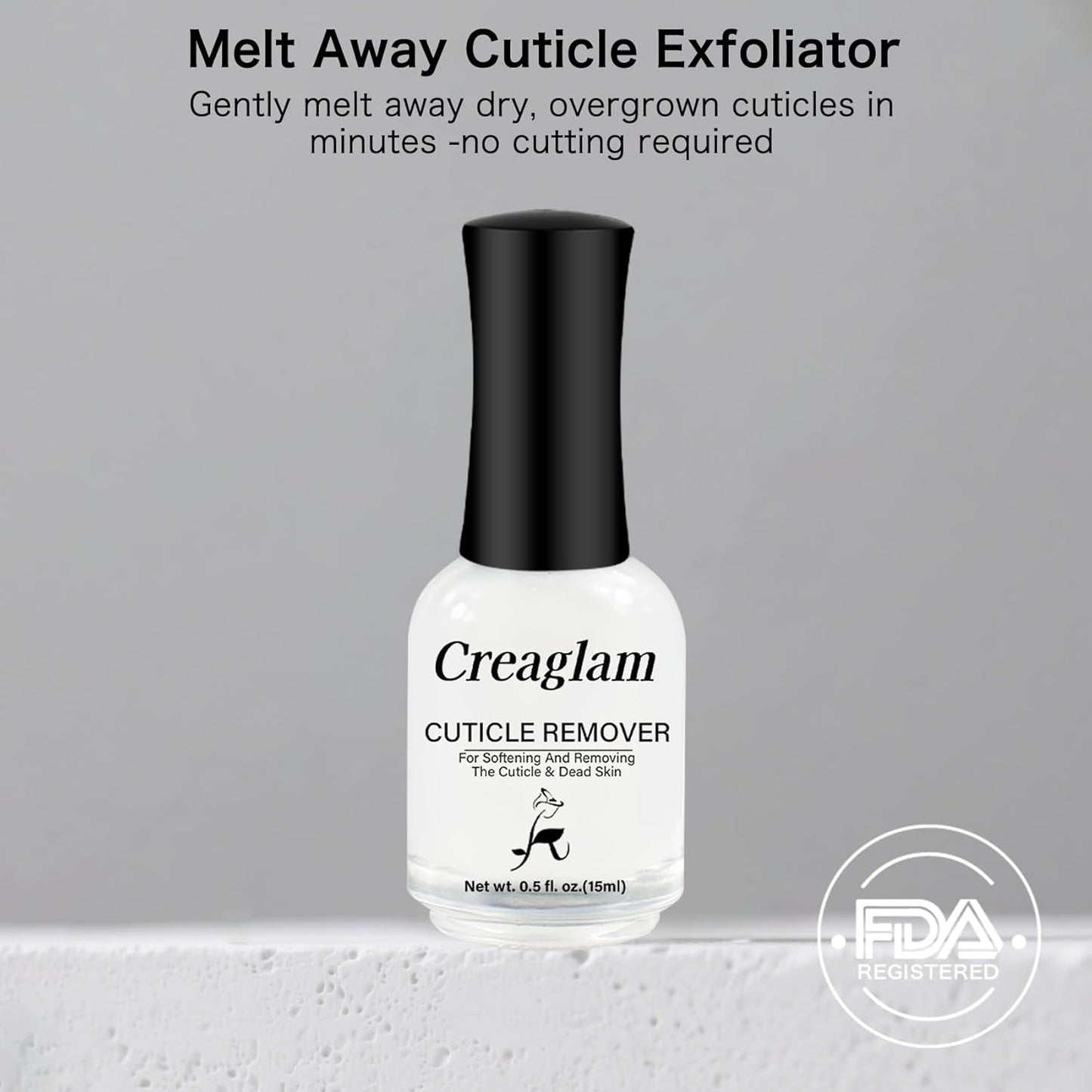 Cuticle Remover Liquid, Instant Cuticle Softener for Dry Damaged Nails - No Tool No Soaking Required, Moisturizing & Repair Formula, 0.5 Fl Oz