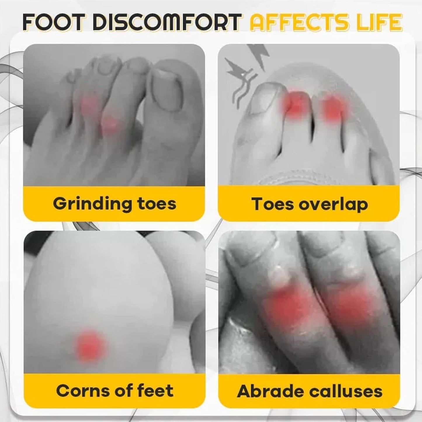 Silicone Anti-Friction Toe Protector, Gel Toe Protectors Breathable Toe Covers, Silicone Little Toe Sleeves Gel Toe Protectors Women with Airflow Orifice Breathable Toe Separators (50pcs)
