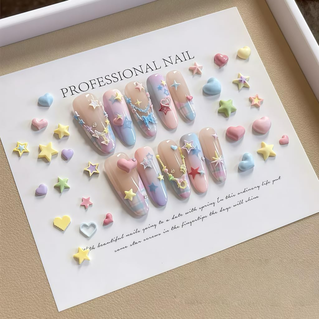 1 Pcs Star Silicone Nail Art Molds for Women Resin Nail Design