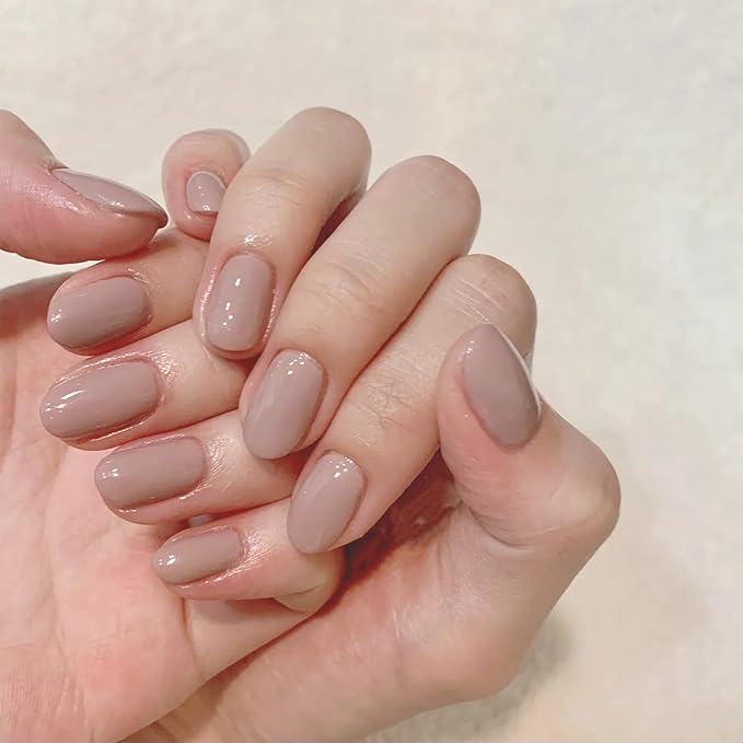 COSMOO Light Coffee Nail Polish, 12ml Elegant Quick Dry Nail Lacquer for Nail Art Varnish, 0.41 fl oz Fast Drying Nail Polish