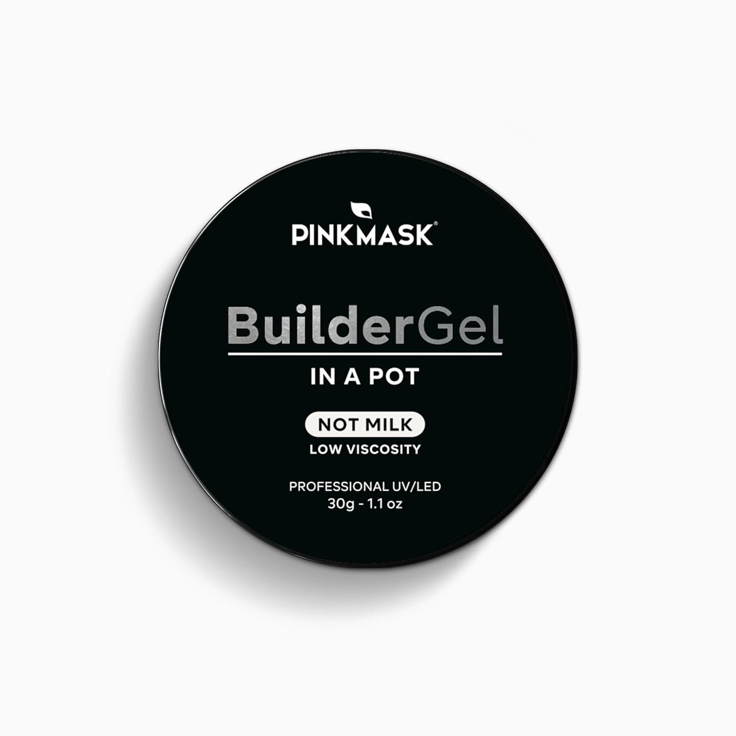 PINK MASK Builder Gel in a Pot 30g Not Milk, Nail Extension/Strengthener in a Pot, Hard Gel for Nails, Sculpting UV/LED Acrylic Manicure Nail Art