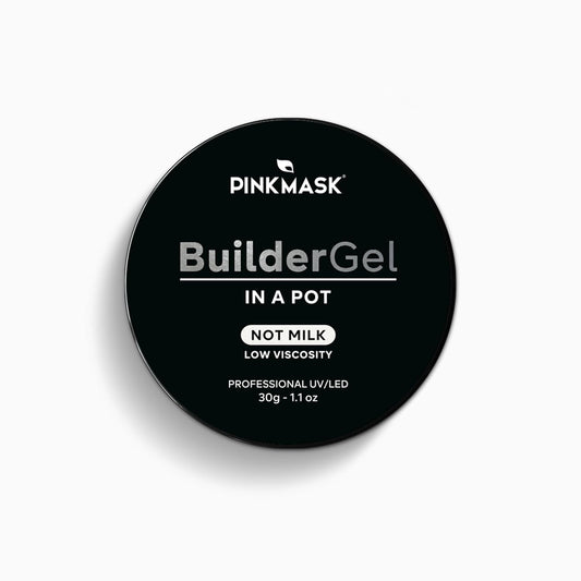 PINK MASK Builder Gel in a Pot 30g Not Milk, Nail Extension/Strengthener in a Pot, Hard Gel for Nails, Sculpting UV/LED Acrylic Manicure Nail Art