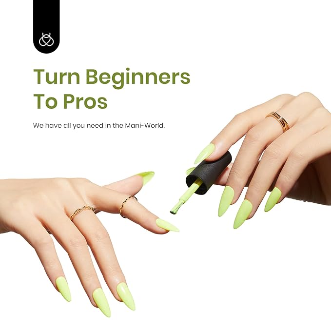Beetles Neon Green Gel Nail Polish,15ml Bright Neon Green Lemon Yellow Gel Nail Polish Halloween Nails Design Soak Off UV LED DIY Manicure Halloween Nails