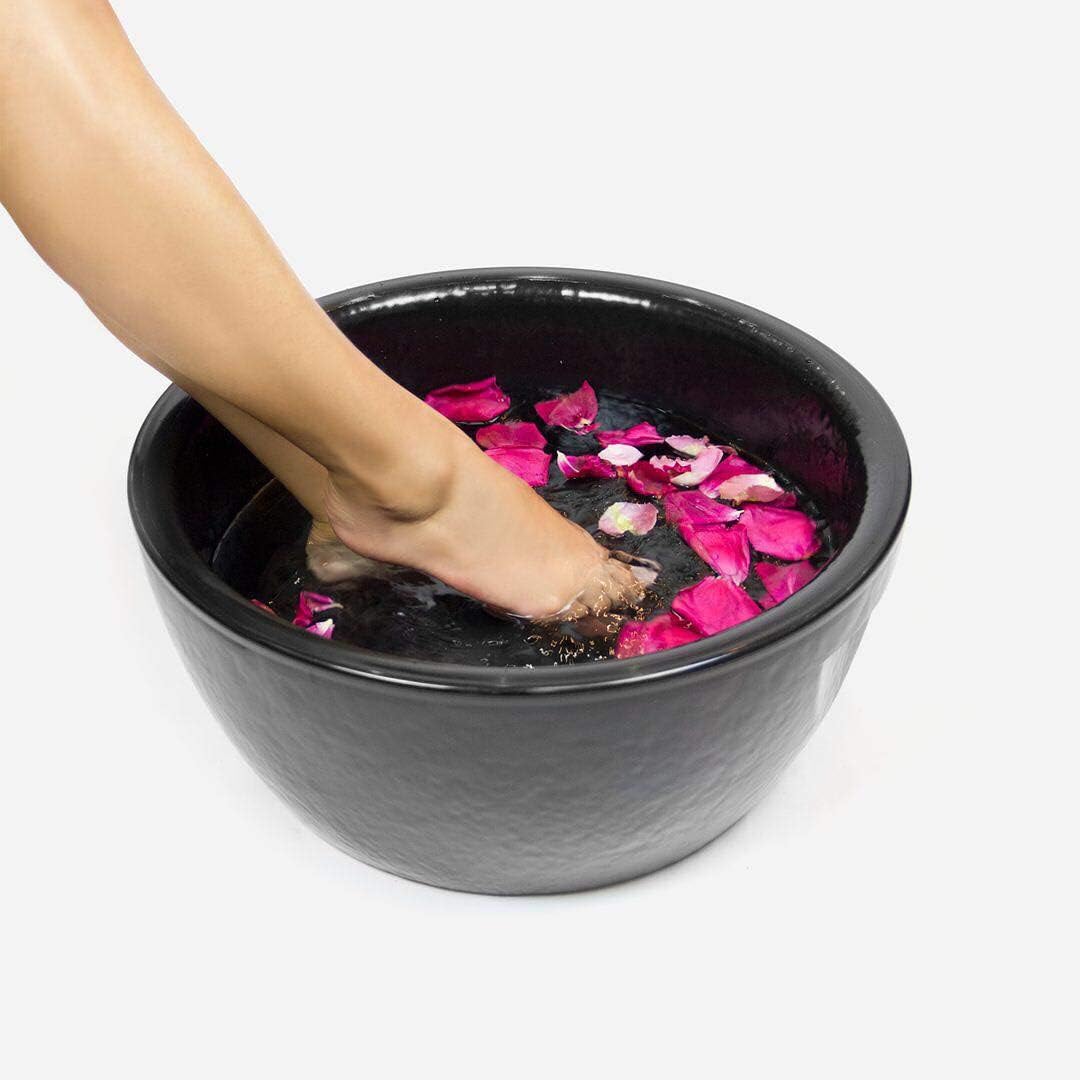 Noel Asmar Signature Pedicure Bowl - Eco friendly and Recyclable, Made from Resin - BPA and Toxin Free (Onyx)