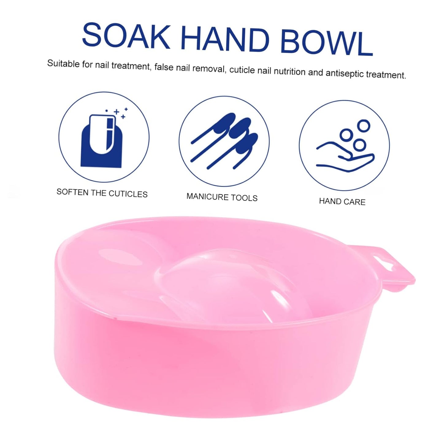 Beaupretty Manicure Tools Included Soaking Bowl Nail Art Bowl for Nails for Spa and Home Use