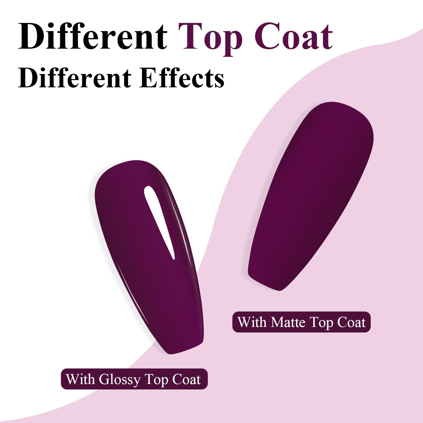 Imtiti Burgundy Gel Nail Polish, Burgundy Red Purple Gel Polish Autumn Winter Soak Off UV LED High Gloss Art Manicure Salon DIY Design 10ML
