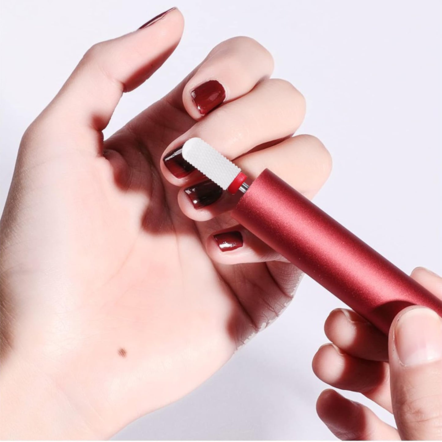 10Pcs Ceramic Nail Drill Bits Attachments Professional Nail Cutter Bits Gel Nails Release Accessories Removal Gel Acrylic Cuticle Drill Bits for Manicure Pedicure