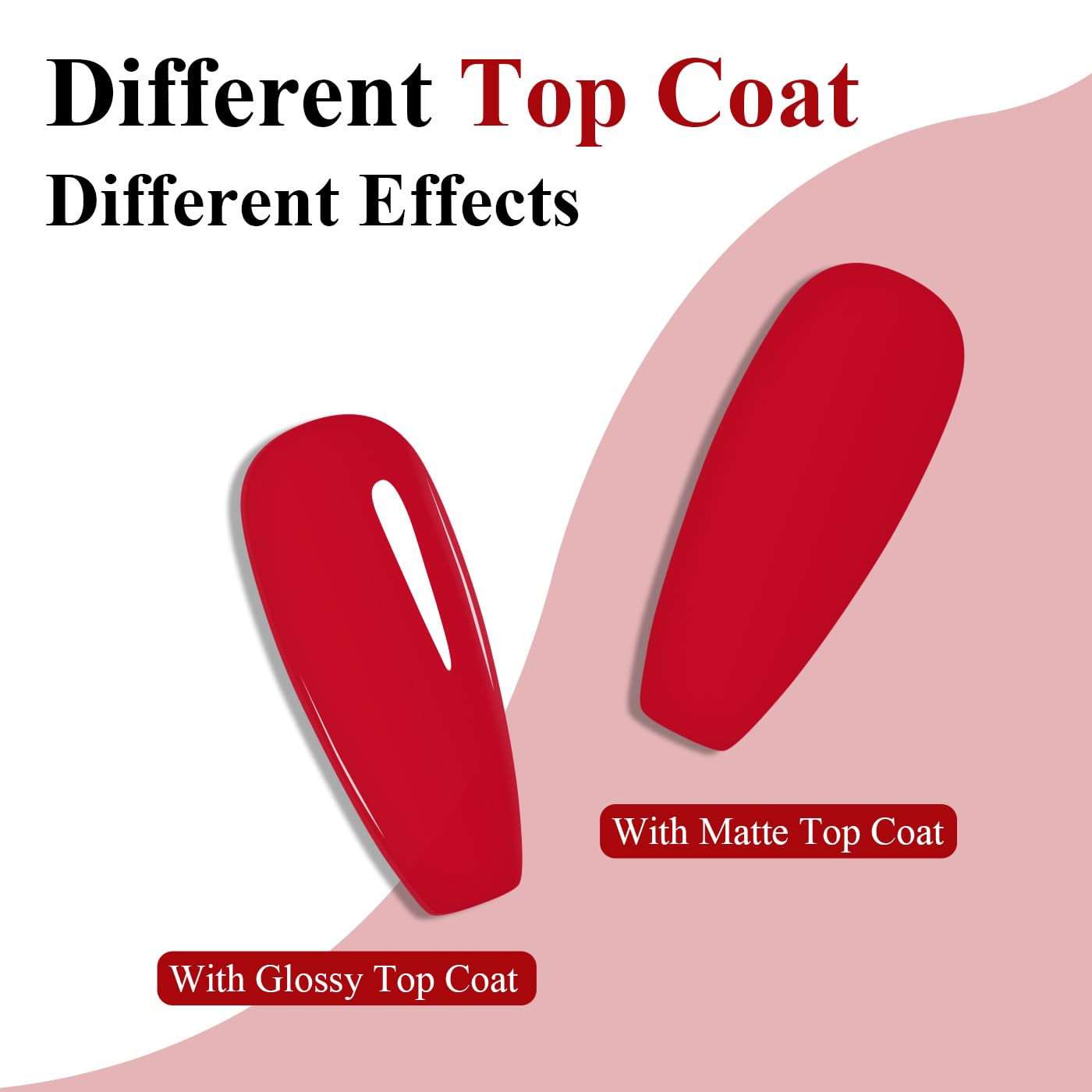 Imtiti Red Gel Nail Polish, Deep Red Gel Polish High Gloss Soak Off UV LED Nail Gel Polish Autumn Winter Gel Polish Nail Art Manicure Salon DIY Design Gel Nail 10ML