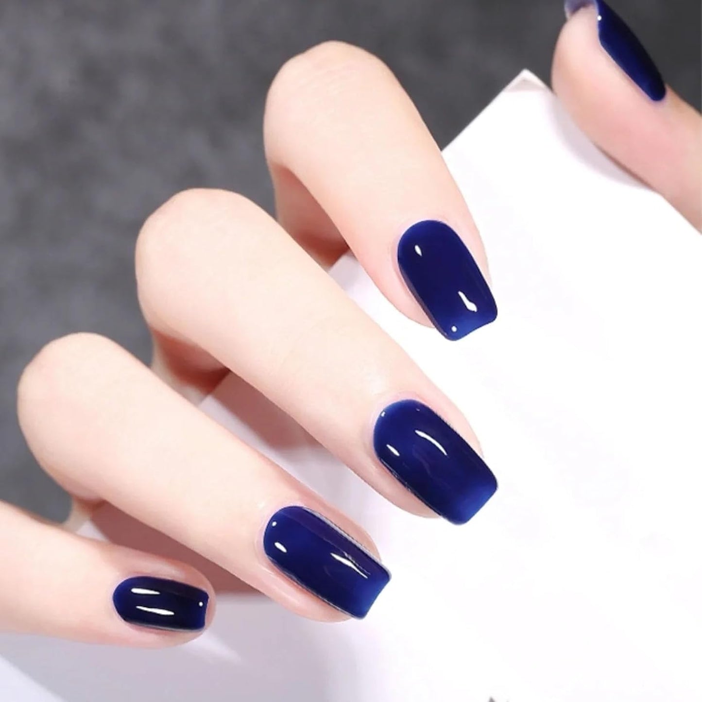 COSMOO Quick Dry Nail Polish, Chip Resistant Manicure, Non-Toxic, Vegan, Cruelty Free, 12ml, Fast Drying in 60 Seconds (Deep Blue)